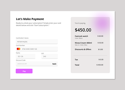 Dailyui#02 credit card checkout page dailyui dailyuichallenge dailyuichallenge002 figma ui