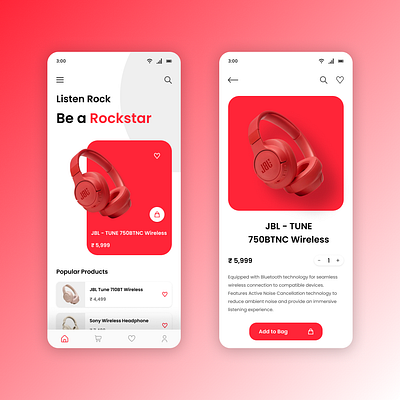 Headphone Mobile App UI figma headphone mobileapp ui uidesign uiux uiuxdesign ux uxdesign