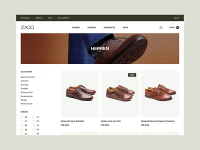 Zaqq Website clean clothes design e commerce ecommerce online online store shoe shop store ui ux webdesign