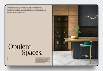 Opulent Spaces - Interior design landing page (3/365) 365 heroes branding hero design interior design landingpage premium ui