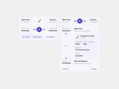 Flight Ticket - Travel App Design app app design clean design flight ticket minimal modern ticket design travel app ui