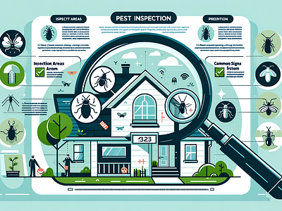 Pest Control - Infographic design graphic design illustration