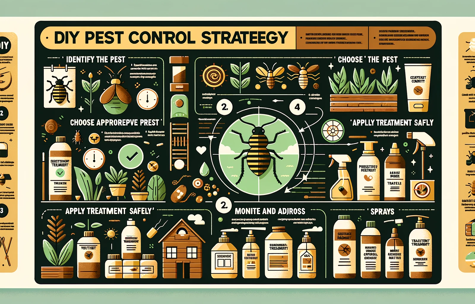 DIY Pest Control Strategy Infographic by Simon Easterby on Dribbble