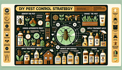 DIY Pest Control Strategy Infographic design graphic design