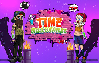 Time Millionaire - Idle Game characterdesign conceptart digitalart game gameart hellodribbble idlegame marketing mobilegame ui