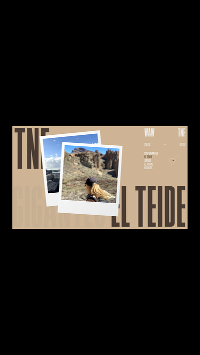 Traveling Website - Interaction concept - Tenerife animation desktop interaction interface travel ui website