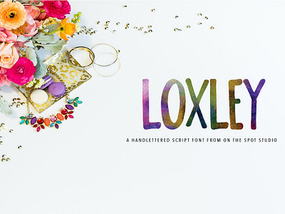 Loxley bold caps christmas design display display font font lettering noel watercolor clipart otss type typeface typography