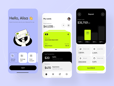 Mobile Banking App analytics app banking branding chart crm crypto dailyui dashboard data figma finance fintech ios management mobile money product design ui ux