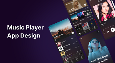 Music Player App Design app design design thinking music player ui ux design