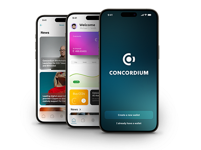 Concordium Wallet. New features cryptodesign digitalfinance digitalwallet innovationintech nextgenwallet userexperience userfriendlydesign