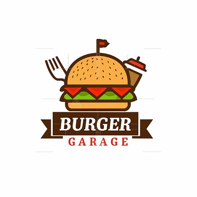 Fast food logo adobe illustrator burger design inspiration fastfood logo logo design