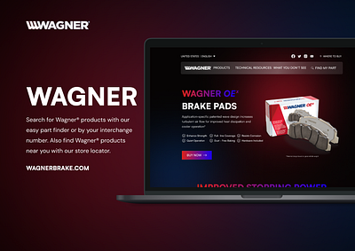 WAGNER BRAKE: Research, Define & Redesign for a Landing page branding graphic design landing page logo motion graphics research ui ui design ux design