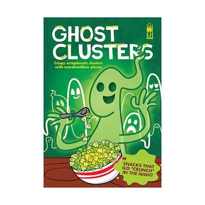 Ghost Clusters cartoon cereal food ghost mascot packaging popculture