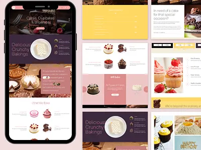 Cake Bakery WordPress Theme bakery baking baking website cake design themes ui uidesign ux uxdesign website wordpress wordpress themes