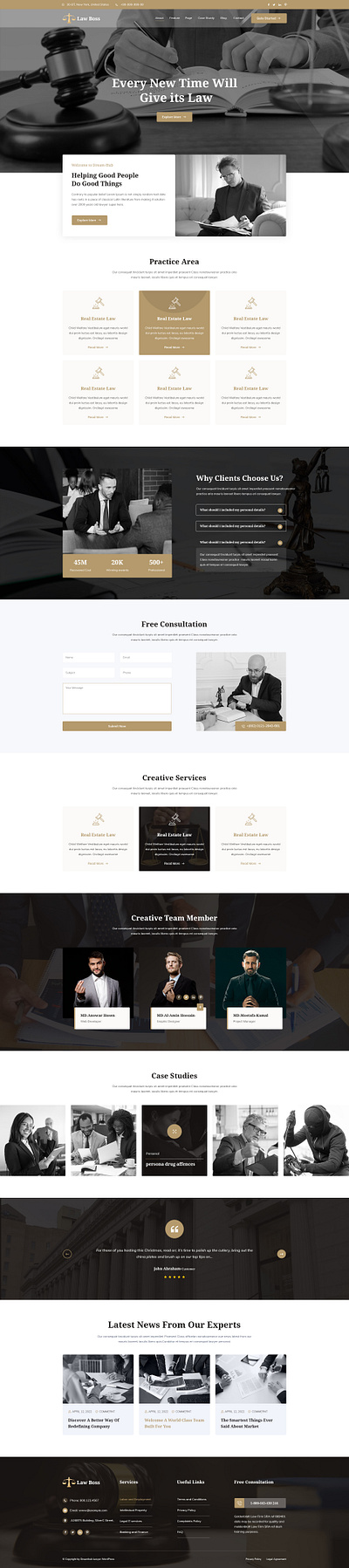Lawboss - Law, Lawyer & Attorney WordPress Theme solicitor