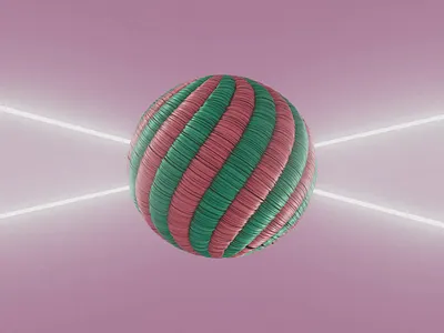 Stitch Ball 3d animation branding c4d cinema4d design illustration illustrator logo loop minimal motion graphics ui