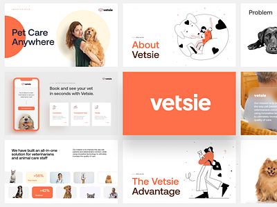 Vetsie Pitch deck presentation branding deck dog graphic design infographics investor deck keynote layout pet pitch pitch deck pitchdeck powerpoint powerpoint presentation presentation presentation slide slide slide deck website design