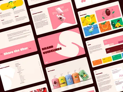 Sher - Brand Guidelines (2) animation beauty blender bold brand book brand guideline brandidentity branding cosmetic feminine geometric icon identity idstudio illustration logo motion graphics packaging product design wellness