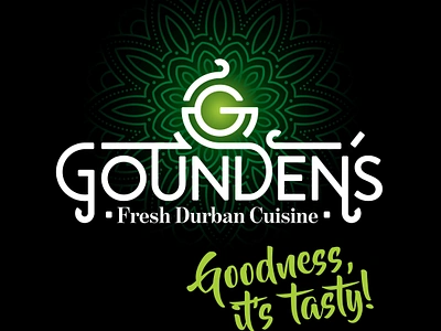 Gounden's Fresh Durban Cuisine brand story branding food graphic design logo restaurant take out