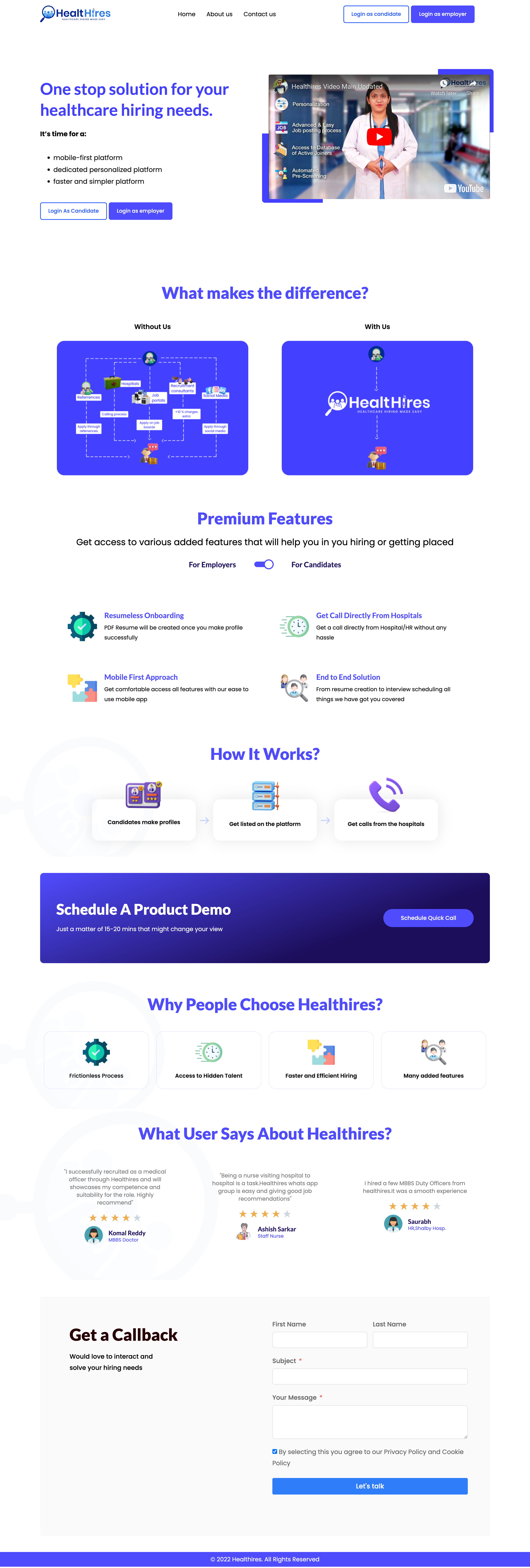 Healthcare SaaS Landing Page business website company website design elementor website healthcare website hiring website saas app saas website tech website ui website design wordpress wordpress business website wordpress website