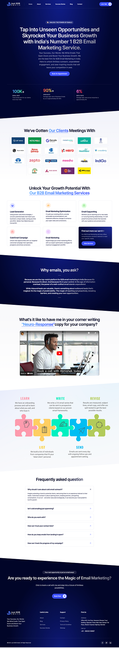 Email Marketing Company Website business website company website design elementor website email marketing landing page marketing agency marketing company website ui website design wordpress wordpress business website wordpress website