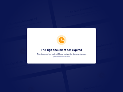 Document expiration 404 design document error esignature expiration page prod product ui web