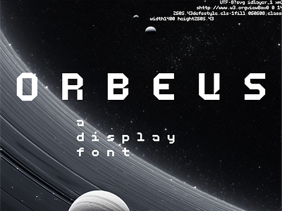 ORBEUS Font displayfont font sifi typeface typography