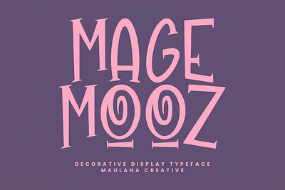 Magemooz Decorative Display Typeface animation branding font fonts graphic design illustration logo nostalgic