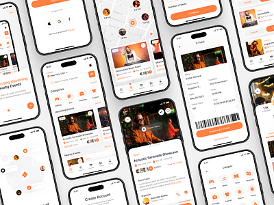 Event Booking App UI Design | Event Booking Mobile App UIUX android app app design app developer app ui design event booking event booking app event booking mobile app figma hire ui ux designer insightlancer ios ui ui design uiux uiux design user experience user interface ux