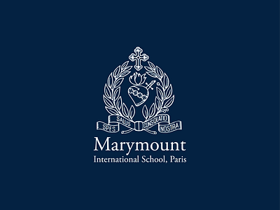 Marymount Paris branding and logo international school logo visual identity