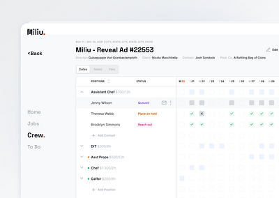 Film production platform design | Production management actors appdesign checkbox crew crew onboarding dailyui dashboard design events exceptional content film movie producers production management simplified workflow to do uidesign userexperience userinterface uxdesign