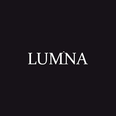 LUMINA branding design graphic design logo minimalistic typography