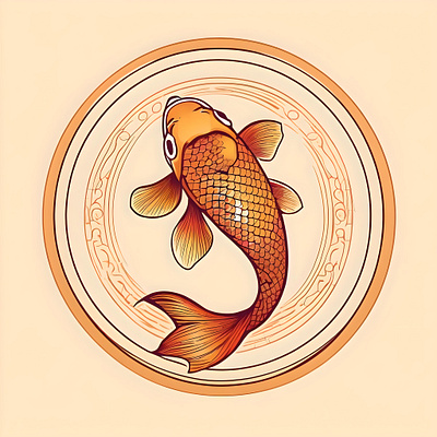 Koi Fish Study E animation branding graphic design japanese pet logo motion graphics ui