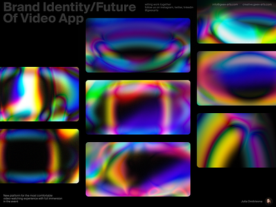 Pattern concept app branding design graphic design identity illustration iridescent lens effect pattern vector video