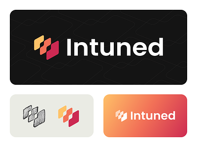 Intuned - Branding ai cloud design development identity layer logo mark stack stacked symbol