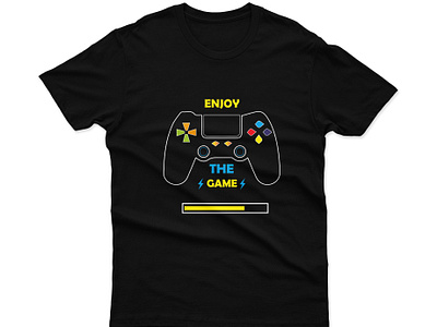 Gaming T-shirt Design branding design gaming graphic design illustration joystic t shirt t shirt designer