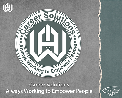 Career Solutions branding graphic design logo monogram logo solutions