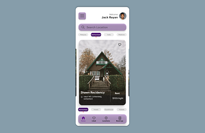 hotel app ui ui uideign ux ux design