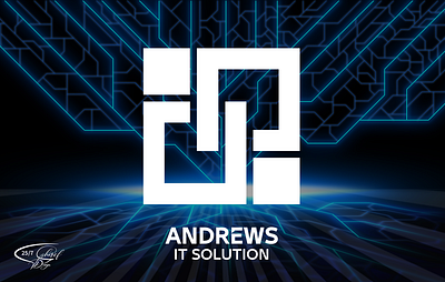 Andrews IT solution andrews branding it solution logo solution