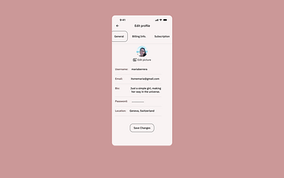 Settings Page - DailyUI006