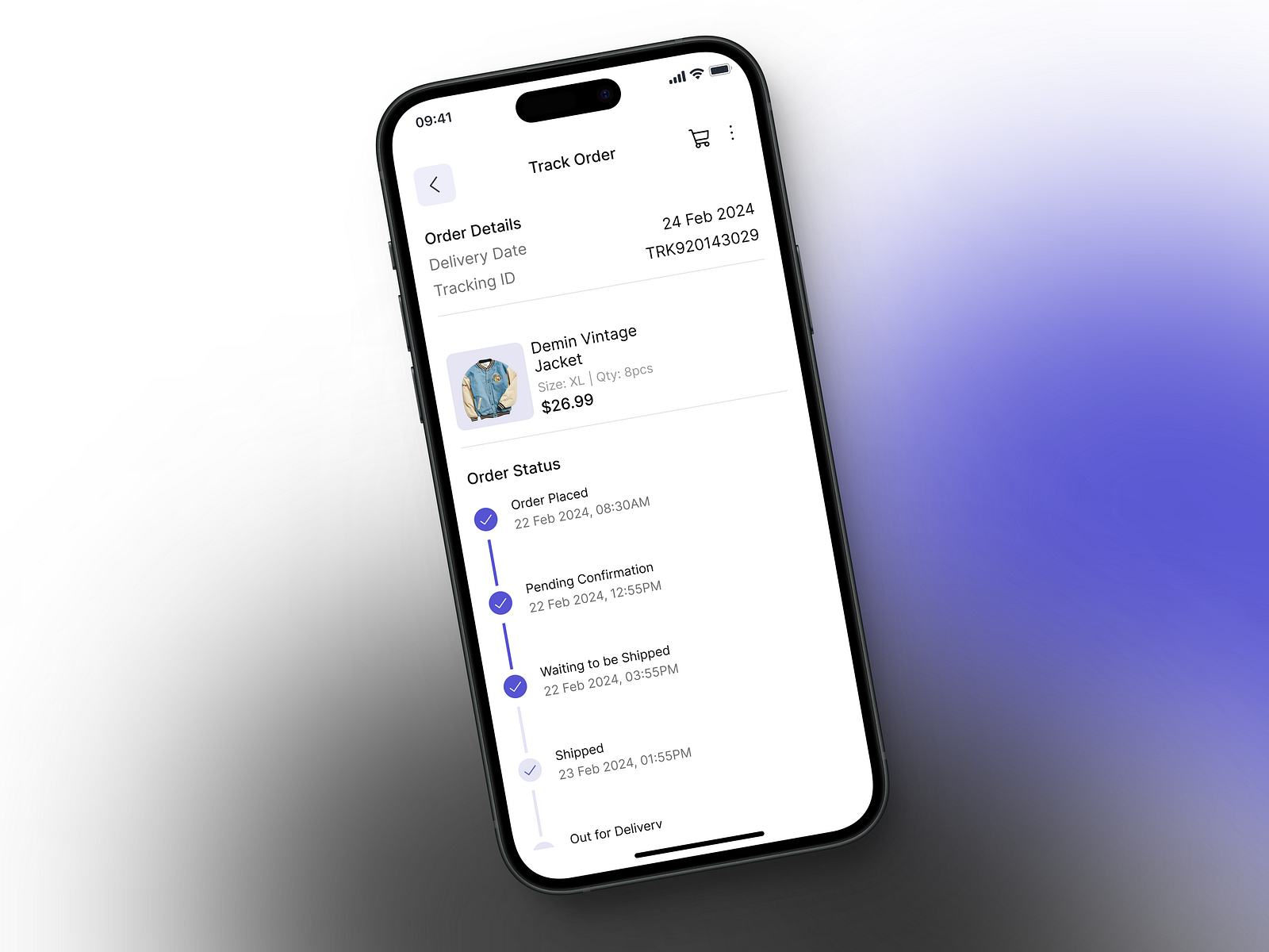 Tracking Order UI by Gizki on Dribbble