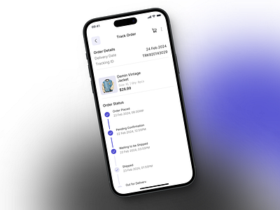 Tracking Order UI app design mobile ui ux