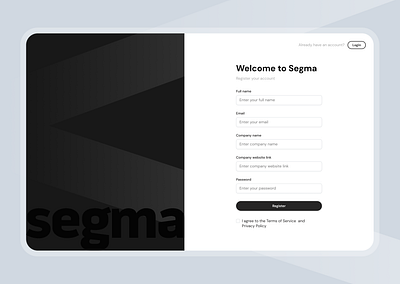 Sign up page | SaaS | Lead management platform appdesign dailyui dailyuichallenge design desktop lead management leads log in logo platform registration saas sign up ui uidesign userexperience userinterface uxdesign visual design web application