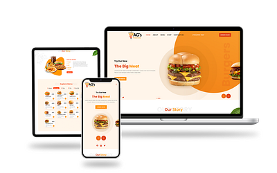 AG'S Kebab & Pizza: Website development logo ui webdesign