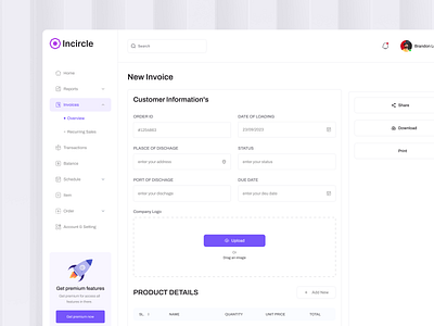 SaaS POS Dashboard - New Invoice Concept. admin panel branding cafe cashier dashboard e commerce exploration foodies kitchen payment pointofsale pos productdesign restaurant sales slick uidesign uxdesign web design webapp