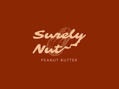 Surely Nut Peanut butter brand brand brand identity branding design food foodbrand graphic design graphicdesigner logo peanut butter