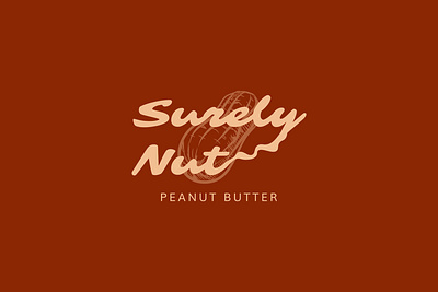 Surely Nut Peanut butter brand brand brand identity branding design food foodbrand graphic design graphicdesigner logo peanut butter