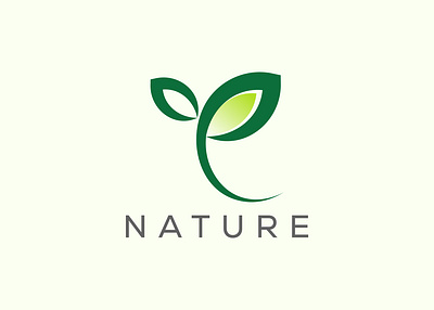 Green leaf logo design vector template. Nature Growth Leaf natural