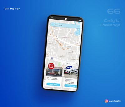 Store Map view | Daily UI Challenge # 66/90 ui design ux design uxui designer
