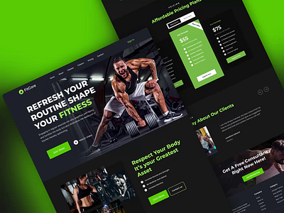 Gym & Fitness Website Landing Page UI best landing page best landing page design company landing page fitness club fitness landing page fitness website fitness website design gym gym landing page gym motivation gym web gym website gym website design landing page landing pages landingpage modern landing page online fitness workout website